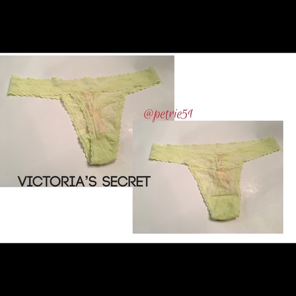 Victoria's Secret Other - Victoria’s secret yellow thong panty size large